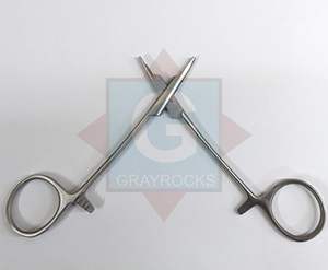 Pince hémostatique manuelle en acier de qualité supérieure pour tubes d'ancrage dermique de précision de 5 pouces, pour têtes dermiques de 3 mm, 4 mm, 5 mm, pour la chirurgie générale, CE - Product Image 3