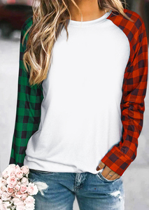 Sudadera de Manga Larga con Bloques de Color para Mujer, Cuello Redondo, Informal, de Punto, de Algodón, Estilo Otoñal, Corte Regular - Product Image 4