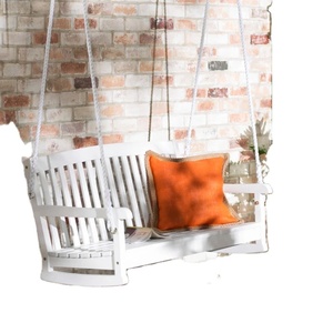 Erkerd Acajou Bois Finition Solide Jardin Balançoire Banc Droit Balançoire Porche Mouvement Pivotant Détente Porche en Bois Balançoire Banc Mousse - Product Image 4