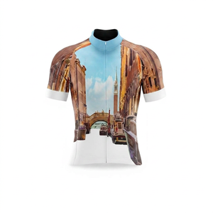 Camiseta de Ciclismo Unisex de Manga Corta con Estampado del Canal de Venecia, Transpirable, de Secado Rápido, con Estampado por Transferencia de Calor, de Poliéster, para Deportes al Aire Libre - Product Image 2