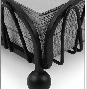 Stylish <b>Tissue</b> <b>Box</b> And Napkin <b>Holder</b> In Black Metal Iron With Sleek Design Perfect For Elegant <b>Tissue</b> Storage And Organization - Product Image 3