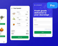 Aplicación Móvil para Entrega de Comestibles, Ordene Comestibles en Línea, Entrega Rápida, Seguimiento en Vivo, Pagos Seguros, Fácil Reordenación, MAC OS