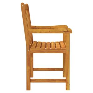 Juego de 2 Sillas de Jardín de Madera de Acacia Sólida y Duradera, Madera Natural para Uso en Exteriores - Product Image 5