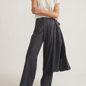 Nouveau design – Pantalon femme sport et décontracté, taille haute, couleur unie, coupe droite pleine longueur - Product Image 2