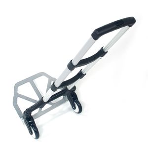 Carrello Portatile Pieghevole in Alluminio Nero con 4 Ruote per Bagagli - Product Image 5