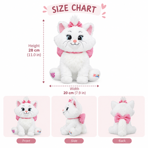 ตุ๊กตาแมวสีขาว ตุ๊กตาแมวสีขาวแบบกำหนดเอง ตุ๊กตาสัตว์นุ่มนิ่ม ของขวัญสำหรับเด็ก ของเล่นกอดได้ ขายส่งจากโรงงาน - Product Image 4