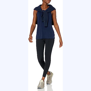 Women's <b>Racer</b>-<b>back</b> Gym Stringer Vests Activewear Yoga Fitness Tank <b>Top</b> 100% Cotton Knitted Eco-friendly Quick Dry Crew Tank <b>Top</b> - Product Image 3