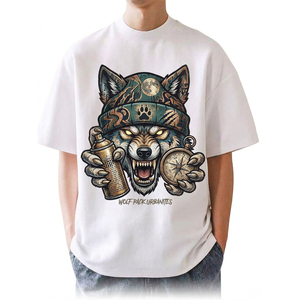 T-shirts décontractés pour hommes 100 % coton tricoté à manches courtes, coupe classique, 220 grammes, imprimés, écologiques, meilleures ventes, en stock pour la vente en gros - Product Image 6