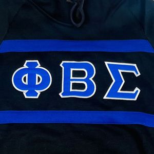 Sudadera con Capucha Negra Phi Beta Sigma para Hombre, Ajuste Cómodo, Tela Premium, Ropa de Fraternidad Griega, Uso Diario Informal - Product Image 3