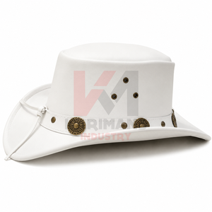 Sombrero de Cuero Estilo Vaquero Occidental Personalizado con Logotipo de Marca Privada, OEM, ODM, Suministro al por Mayor para Distribuidores y Minoristas de Moda - Product Image 5