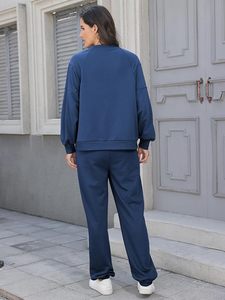 Conjunto de Sudadera con Capucha Oversize y Pantalones de Chándal de Forro Polar Premium para Mujer, Conjunto Deportivo de Sudadera con Capucha y Pantalones de Chándal para Mujer - Product Image 4