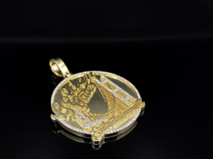 Pendentif Couronne Bling Diamant en Alliage Style Hip Hop Chrétien Urbain - Product Image 4