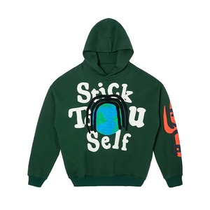 Sweat-shirts à capuche surdimensionnés pour hommes, 100% coton, impression en relief, logo personnalisé, sweat-shirt uni, OEM ODM, vente en gros - Product Image 1