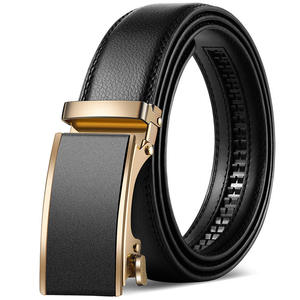 Cinturones de Cuero Sintético Negros Ajustables Personalizados al por Mayor para Hombre, Estilo Casual de Negocios, Venta Caliente, con Hebilla Automática - Product Image 3