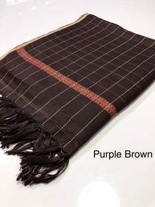 Nouvelle Arrivée Automne Hiver Chaud Châle en Pure Laine à Carreaux Tricoté à Rayures Motif Points Colorés Couverture à Pompons Écharpe Enveloppante - Product Image 2