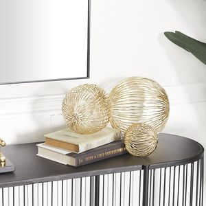 Escultura Decorativa Geométrica de Metal Moderna, Elegante Estatua Abstracta para Decoración del Hogar, para Sala de Estar, Oficina, Decoración de Mesa - Product Image 3