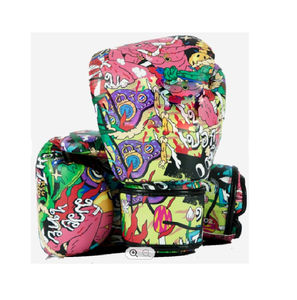 Guantes de Boxeo Personalizados con Logotipo, de Piel Sintética Negra, con Cordones, Ligeros, para Entrenamiento - Product Image 6