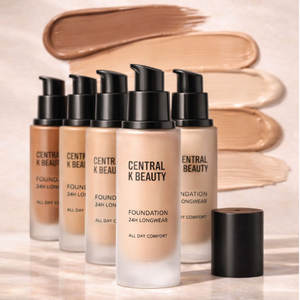 Fond de Teint Liquide Marque Blanche Couvrance Totale Correcteur Hydratant Contrôle du Sébum Longue Tenue Formule Waterproof Changeant de Couleur - Product Image 1