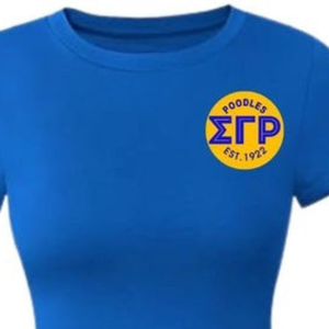 Vestido Midi Ajustado Sigma Gamma Rho para Mujer, Personalizado con Letras Griegas, Manga Corta, Cuello Redondo, Cintura Fruncida, Ropa Casual para Fiesta de Hermandad - Product Image 2