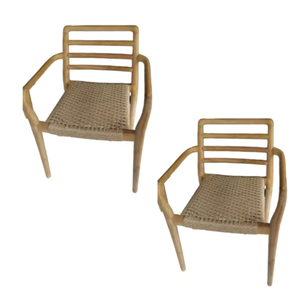 Commercial Furniture <b>Rattan</b> <b>Dining</b> <b>Chairs</b> Modern Minimalist Design Hotel Patio Furniture Wooden <b>Chairs</b> Affordable Price - Product Image 4