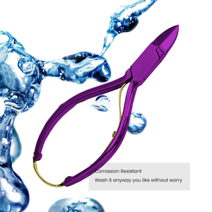 Coupe-ongles professionnel en acier inoxydable robuste, à ouverture large droite/courbe, pour ongles épais des doigts et des orteils - Product Image 3