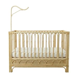 Eco Friendly Rattan Baby Cot Toddler Crib Nursery Room Children Furniture Wholesale Factory Price High Quality Hot Sale - Product Image 2