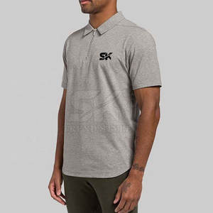 Adults Wear Men <b>Zip</b> <b>Up</b> Plain <b>Polo</b> Shirts Casual Style Men <b>Zip</b> <b>Up</b> Plain <b>Polo</b> Shirts Solid Color Men <b>Zip</b> <b>Up</b> Plain <b>Polo</b> Shirts - Product Image 6