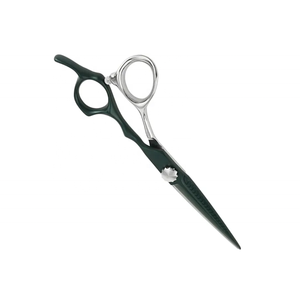 Tijeras de corte de pelo de peluquero de Color negro y plateado con cuchillas de acero afiladas, tijeras de peluquería de 6,0 "con reposapiés fijo - Product Image 3