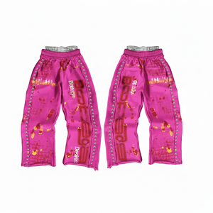 Pantalones Deportivos de Lona Estilo Vintage Personalizados, Efecto de Pintura en Aerosol Colorida, Ecológicos, Transpirables, Cómodos, Joggers Deportivos Personalizados - Product Image 3