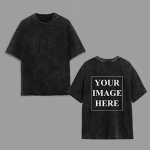T-shirts à manches courtes 100 % coton personnalisables de haute qualité, votre design, séchage rapide, respirants, faible MOQ, fourniture directe d'usine - Product Image 3
