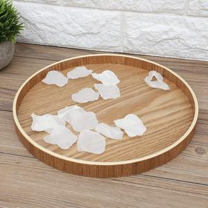 Wooden Rectangle Storage <b>Tray</b> Minimalist Design Unfinished Finish Durable Single Tier for <b>Table</b> Use Drink Food Serving - Product Image 2