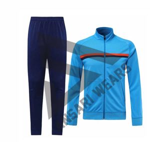 ชุดวอร์มฟุตบอลคุณภาพสูงแบบใหม่ ชุดออกกำลังกาย พิมพ์ลายโลโก้ตามสั่ง สวมใส่สบาย ชุดลำลองสำหรับทีมชาย - Product Image 1