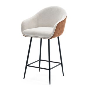 26,5 tabourets de bar modernes de style contemporain avec rembourrage confortable et pieds en métal durables pour une stabilité accrue et une touche décorative. - Product Image 4