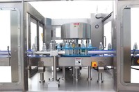 Machine d'étiquetage rotative automatique OPP avec applicateur de colle thermofusible pour bouteilles en verre, contrôle de vitesse progressif, 15000 BPH