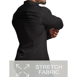 Camisas de Vestir Corporativas para Hombre al por Mayor, 100% Algodón Twill, Manga Larga, Transpirables, Verano, Proveedor OEM ODM - Product Image 4