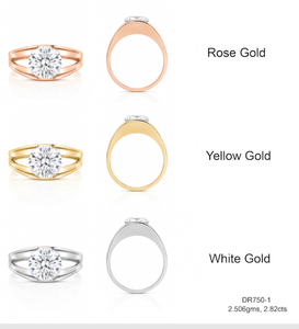 Anillo de Oro Rosa de 14k de Primera Calidad con Diamantes Cultivados en Laboratorio para Mujer, Diamantes Brillantes, Estilo de Lujo, Precio de Fábrica Disponible - Product Image 1