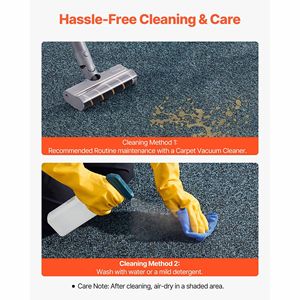 Tapis d'entrée industriel robuste en PVC de qualité commerciale 6 x 4 pieds avec bordure en W pour intérieur et extérieur - Product Image 2