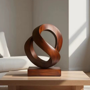 Centre de table décoratif en bois luxueux, best-seller, pour table de restaurant haut de gamme et création d'ambiance élégante - Product Image 1