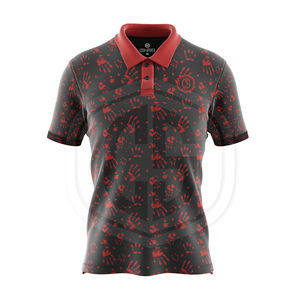 Camiseta Polo Casual para Hombre, Tallas Grandes, Personalizada, Tejido Jersey Transpirable con Logotipo Impreso por Sublimación - Product Image 1