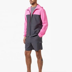 เสื้อแจ็คเก็ตแบบ Racer สีสันตัดกัน ทรง Unisex ซิป ¼  ป้องกันลม สไตล์สปอร์ต ผลิตจากโพลีเอสเตอร์ เหมาะสำหรับใส่ในฤดูใบไม้ร่วง - Product Image 3