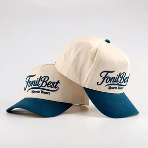 Gorra de béisbol deportiva con logo bordado en 3D, estructurada, de verano, al por mayor, resistente a los rayos UV, de 5 paneles, ajustable, 100% común - Product Image 1