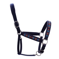 Harnais de cheval en cuir de qualité supérieure, design perlé, réglable, rembourré, style western, durable, personnalisable pour cavalier