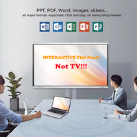 Tableau blanc interactif intelligent 65 pouces, tableau blanc intelligent numérique, écran tactile intelligent pour réunions de bureau