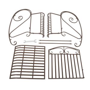 Sedia a dondolo da esterno in ferro battuto per patio, comoda sedia a dondolo per giardino/cortile - Product Image 6