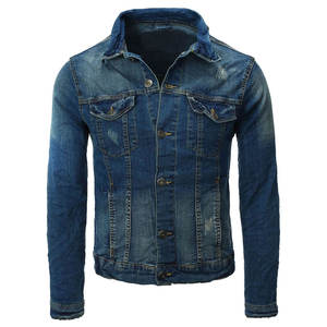 Veste en jean cargo multi-poches Outfitize, style utilitaire, veste en jean pour homme, vêtements de travail robustes pour l'extérieur, manteau en jean - Product Image 1