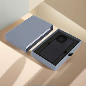 Factory Direct Exquisite Custom Black Special Paper <b>Box</b> for Phone Cases, Magnetic Label & Embossed Cardboard - Product Image 4