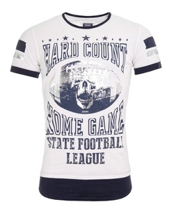 Direct Factory's Custom Printed O-Neck Camiseta para hombre 100% algodón peinado Bio Washed Low MOQ Casual manga corta de punto frontal - Product Image 5