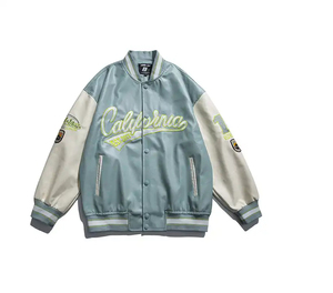 Premium Quality Letterman Baseball <b>Bomber</b> <b>Varsity</b> <b>Jacket</b> Front Logo Breathable Customized Comfortable Wearing Made in Pakistan - Product Image 5