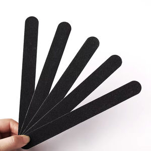 Juego de 5 Limas de Uñas de Acero Inoxidable, Color Negro, Profesionales, Grano 180, Limas Rectas para Pulir, para Arte de Uñas, Manicura DIY - Product Image 6