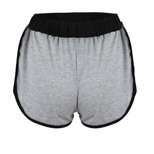 Ensemble haut court et short en molleton gris pour femme, col rond, manches courtes, couleur unie, décontracté, avec cordon de serrage et poches latérales, tenue d'hiver - Product Image 6